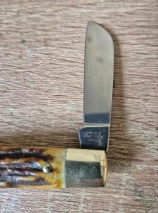 Zwilling J.A. Henckels Half Congress Pocket Knife, Stag Handles, Solingen