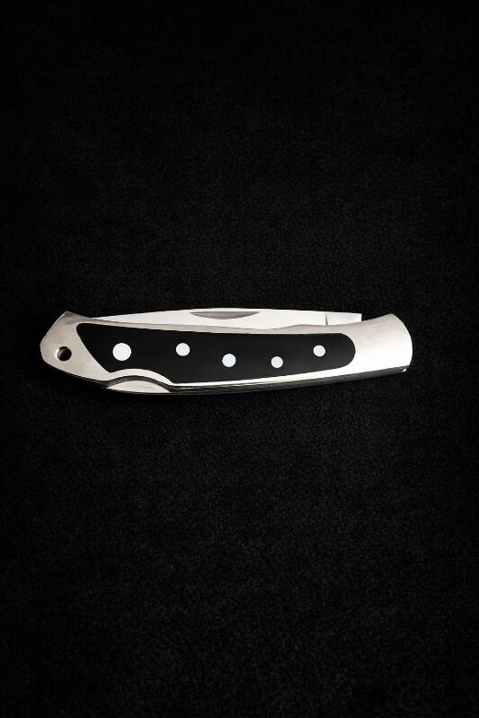 DISCONTINUED MOKI SERAPIS LOCK-BACK WITH BLACK MICARTA AND INLAID MOP DOTS (free shipping) DISCONTINUED MOKI SERAPIS LOCK-BACK WITH BLACK MICARTA AND INLAID MOP DOTS (free shipping)