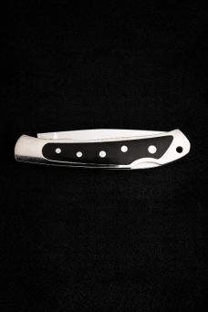 DISCONTINUED MOKI SERAPIS LOCK-BACK WITH BLACK MICARTA AND INLAID MOP DOTS (free shipping)