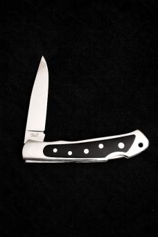 DISCONTINUED MOKI SERAPIS LOCK-BACK WITH BLACK MICARTA AND INLAID MOP DOTS (free shipping)