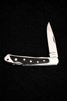 DISCONTINUED MOKI SERAPIS LOCK-BACK WITH BLACK MICARTA AND INLAID MOP DOTS (free shipping)