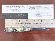 Presto Single Blade Cigar Switchblade Knife, Geo Schrade Knife Co, Used