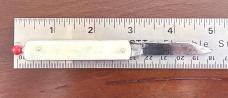 Remington Pull Ball Switchblade Knife, Cream Color Scale, Used