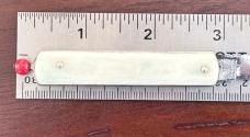 Remington Pull Ball Switchblade Knife, Cream Color Scale, Used