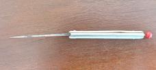 Remington Pull Ball Switchblade Knife, Cream Color Scale, Used