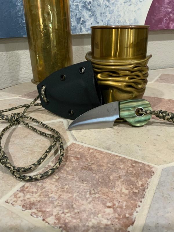 Bonehead Beartooth Carbon Steel Neck Knife w/Lanyard & Kydex Sheath Bonehead Beartooth Carbon Steel Neck Knife w/Lanyard & Kydex Sheath