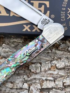 CASE XX ** 2012 ABALONE SILVER SCRIPT MINI COPPERLOCK