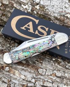 CASE XX ** 2012 ABALONE SILVER SCRIPT MINI COPPERLOCK