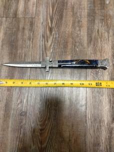 13 inch Damascus Bat Wing Swinguard 