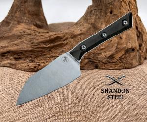 Microtech Santoku 4.2" Black G-10 Handle w/ Stonewash M390MK 3300-10BK