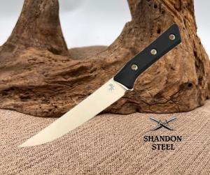 Microtech Boning 6.125" Knife Black G-10 Handle w/ Stonewash M390MK 3100-10BK