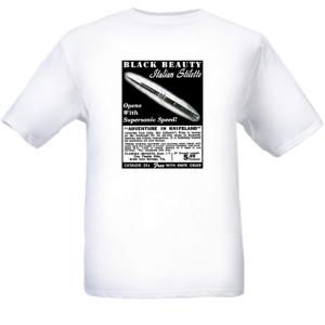 1950's Black Beauty Italian Stiletto T-Shirt XL