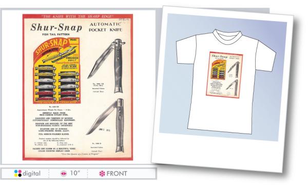 1950's Shur-Snap american switchblade T-Shirt 3X