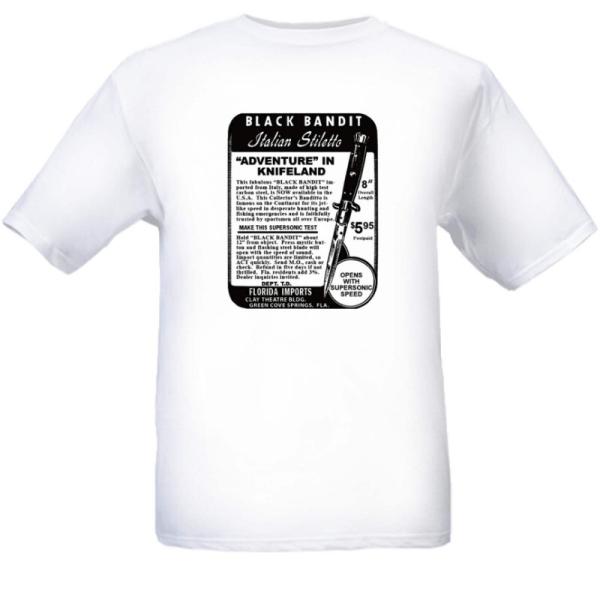 1950's Black Bandit Italian Stiletto T-Shirt XL 1950's Black Bandit Italian Stiletto T-Shirt XL