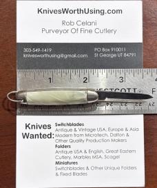 Imperial Jackomatic Keychain Switchblade Knife, USA, Used