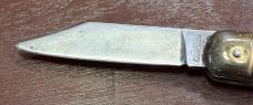 Edgemaster Paratrooper Or FatJack Switchblade Knife, All Brass Body, Used 