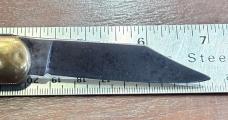 Edgemaster Paratrooper Or FatJack Switchblade Knife, All Brass Body, Used 