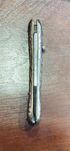Edgemaster Paratrooper Or FatJack Switchblade Knife, All Brass Body, Used 