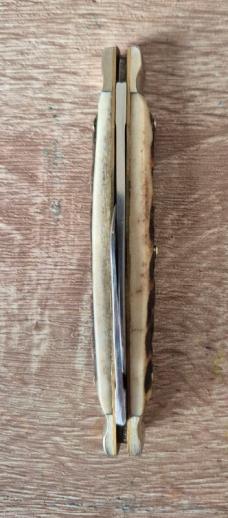 3 1/2"German Eye by Carl Schlieper Half Congress Stag, Made in Solingen Germany