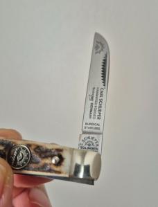 3 1/2"German Eye by Carl Schlieper Half Congress Stag, Made in Solingen Germany