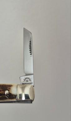 3 1/2"German Eye by Carl Schlieper Half Congress Stag, Made in Solingen Germany