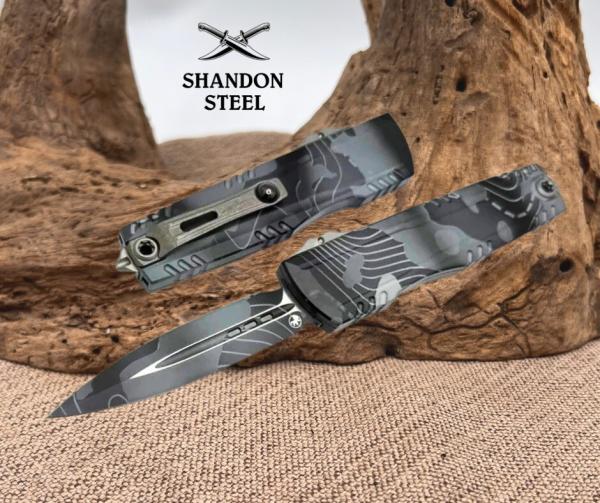 Microtech Luminary D/E Topographic Urban Camo Signature Series 1270-1TPUCS Microtech Luminary D/E Topographic Urban Camo Signature Series 1270-1TPUCS