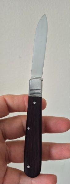 3-3/4" Vintage Friedr Herder Abr Sohn Germany Rosewood Jack Knife, UNUSED!