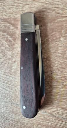 3-3/4" Vintage Friedr Herder Abr Sohn Germany Rosewood Jack Knife, UNUSED!
