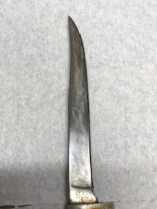  KINFOLKS USA 933 Small Leather Handle Fixed Blade Knife And A Sheath