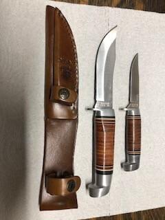 Western Knife Set North American Hunting Club Model 66 And Model L628