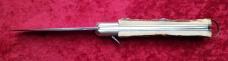 Vintage French Large Stag Coffin Leverlock