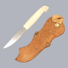 Vintage 1980s Finnish Miniature Lapinpuukko Puukko Knife Reindeer Horn #8678
