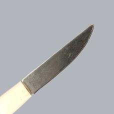 Vintage 1980s Finnish Miniature Lapinpuukko Puukko Knife Reindeer Horn #8678