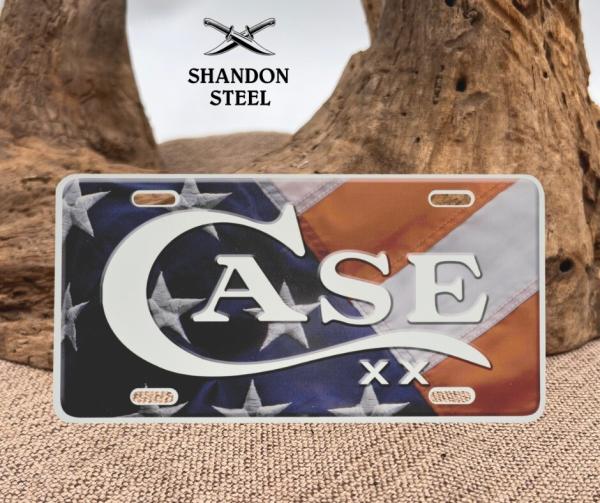 Case XX USA Flag License Plate 50128 Case XX USA Flag License Plate 50128