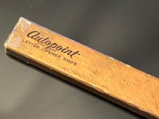 Vintage Cincinnati Reds Knife/Letter Opener Embossed Cracked Ice Handles 10-1/2”with Box Unsharpened