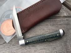 Northwoods / Great Eastern Cutlery Hawthorne Jack Blueberry Burlap Micarta Nice!
