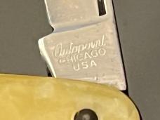 Vintage Cincinnati Reds Knife/Letter Opener Embossed Cracked Ice Handles 10-1/2”with Box Unsharpened