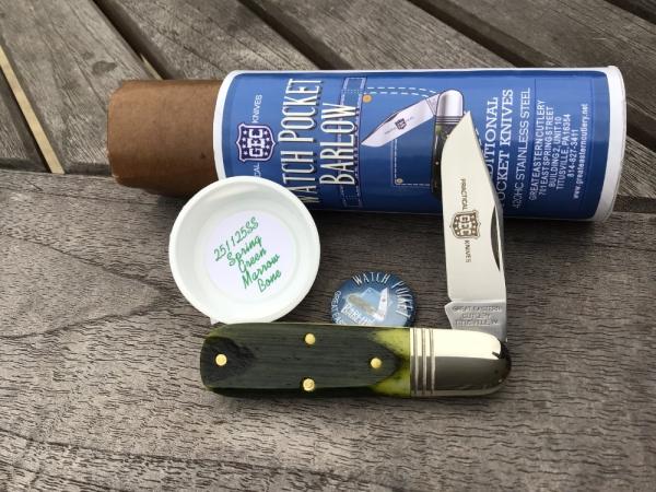 Great Eastern Cutlery 251125SS GEC Watch Pocket Barlow Spring Green Marrow Bone Great Eastern Cutlery 251125SS GEC Watch Pocket Barlow Spring Green Marrow Bone
