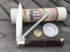 Great Eastern Cutlery 631215 Fish Knife Maroon Jigged Micarta 440C Stainless Steel 