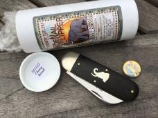 Great Eastern Cutlery 363122 Toe Nail Clipper Ebony Wood Bull Elephant Shield Nice!