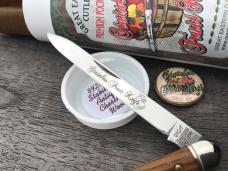 Great Eastern Cutlery 892121 GEC Stainless Steel Fruit Knife Antique Chestnut Wood 