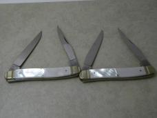 Frank Buster Germany Pearl Tenn. & Kentucky Muskrat Knives in New Display Box