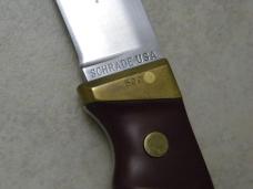 Schrade USA Delrin Fixed Blade Knife w/Leather Sheath New in Display Box