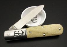 1/25 GEC #15 TC Ancient Sawyer Barlow Smooth White Bone Campagna SFO Great Eastern Cutlery 15x118