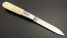 1/25 GEC #15 TC Ancient Sawyer Barlow Smooth White Bone Campagna SFO Great Eastern Cutlery 15x118