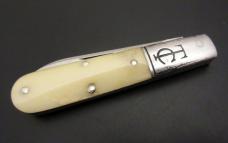 1/25 GEC #15 TC Ancient Sawyer Barlow Smooth White Bone Campagna SFO Great Eastern Cutlery 15x118