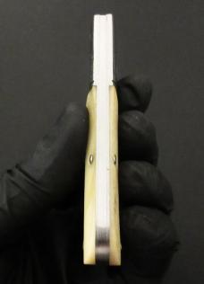 1/25 GEC #15 TC Ancient Sawyer Barlow Smooth White Bone Campagna SFO Great Eastern Cutlery 15x118