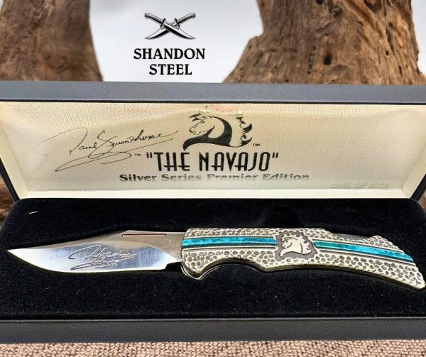 David Yellowhorse The Navajo United Cutlery Boxed CS45 Silver Series Premier David Yellowhorse The Navajo United Cutlery Boxed CS45 Silver Series Premier