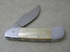 Ray Cook (Flint River Knife Club) 9th Annual Show Gold Lip Pearl Folding Knife