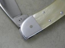 Ray Cook (Flint River Knife Club) 9th Annual Show Gold Lip Pearl Folding Knife